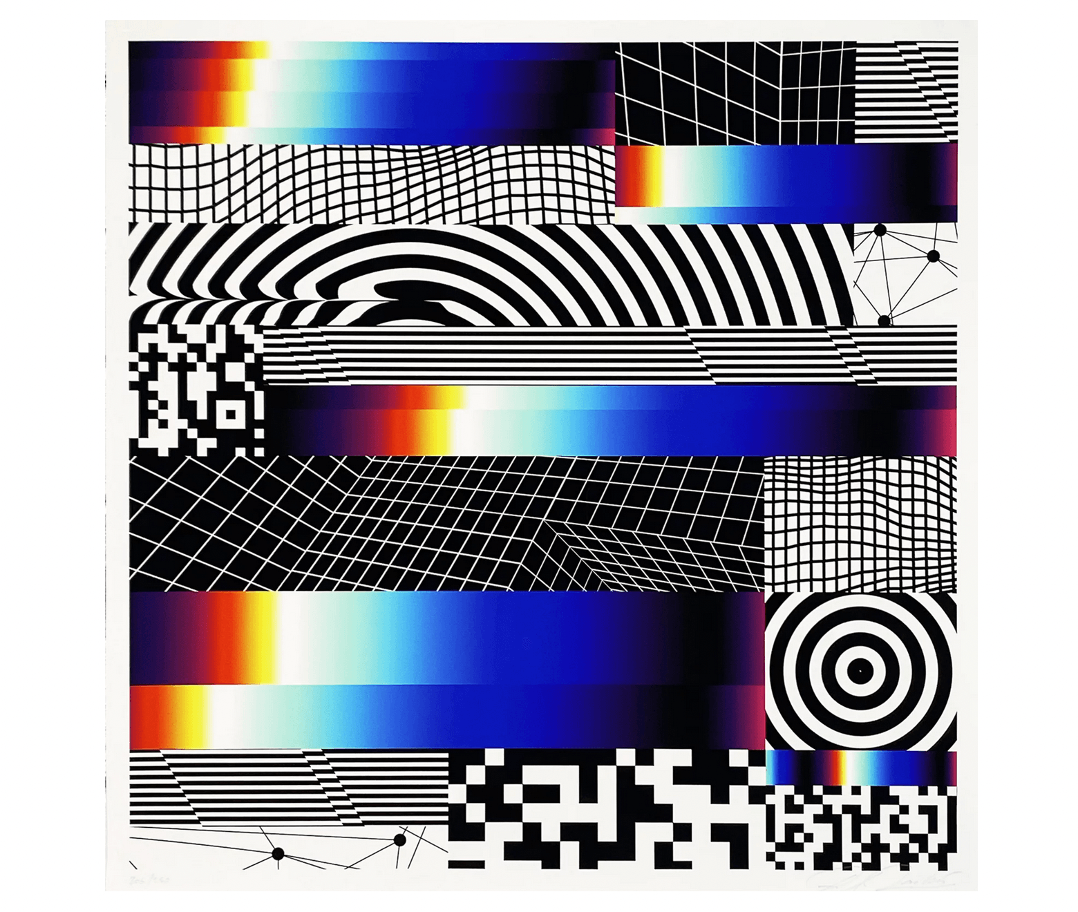 Felipe Pantone - Chromadynamica 21 - 11/250 (2020) by Felipe Pantone - Mankovsky Gallery