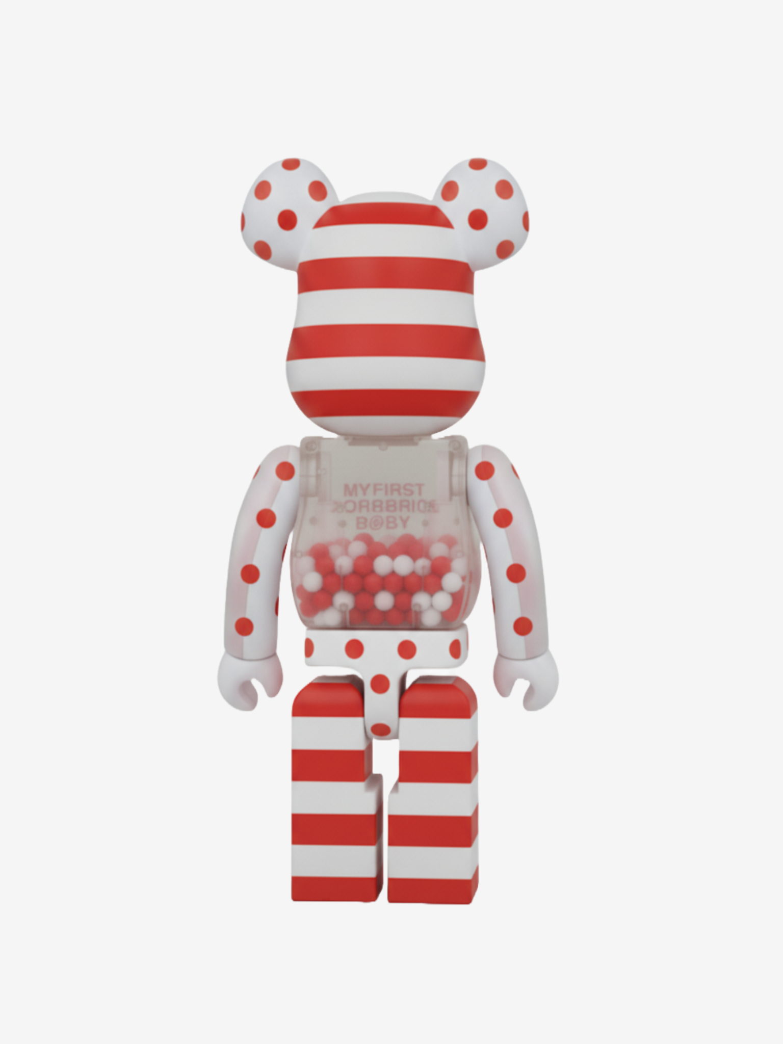 BE@RBRICK 1000% My First Baby Red White