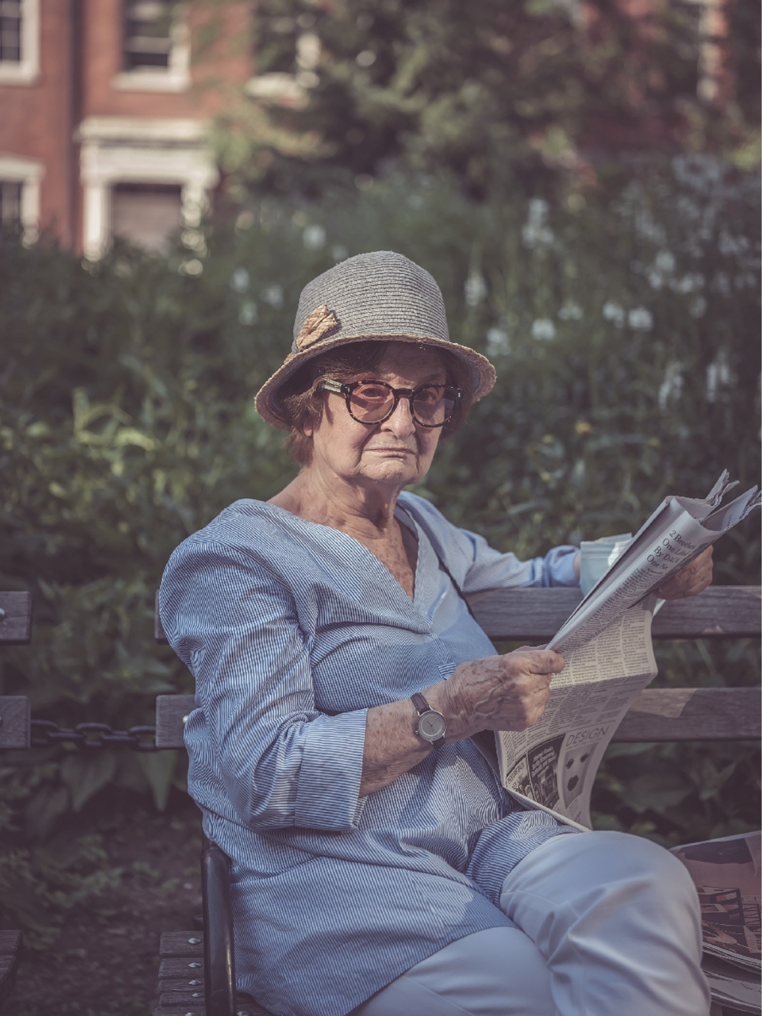 Lady in park