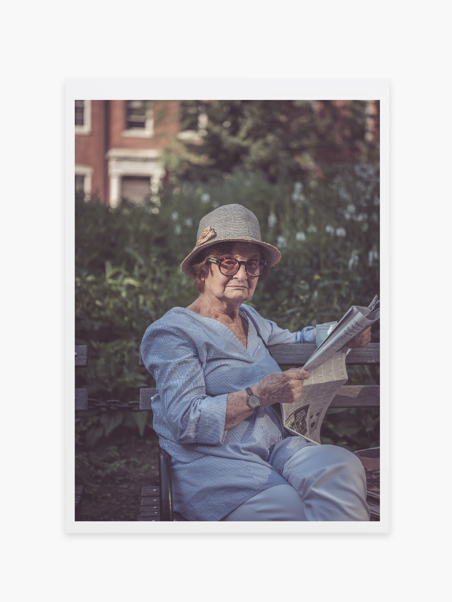 Lady in park