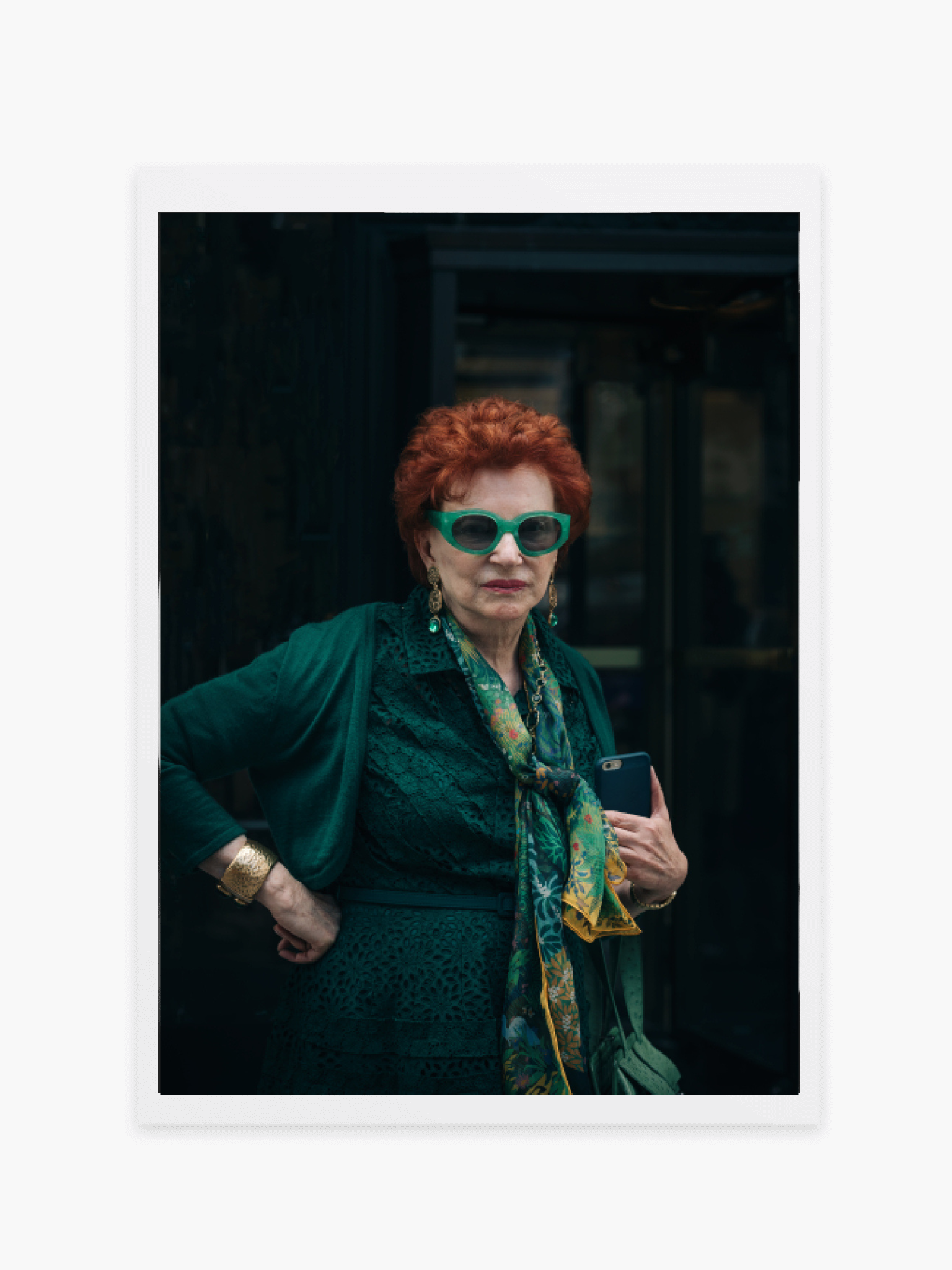 Green glasses