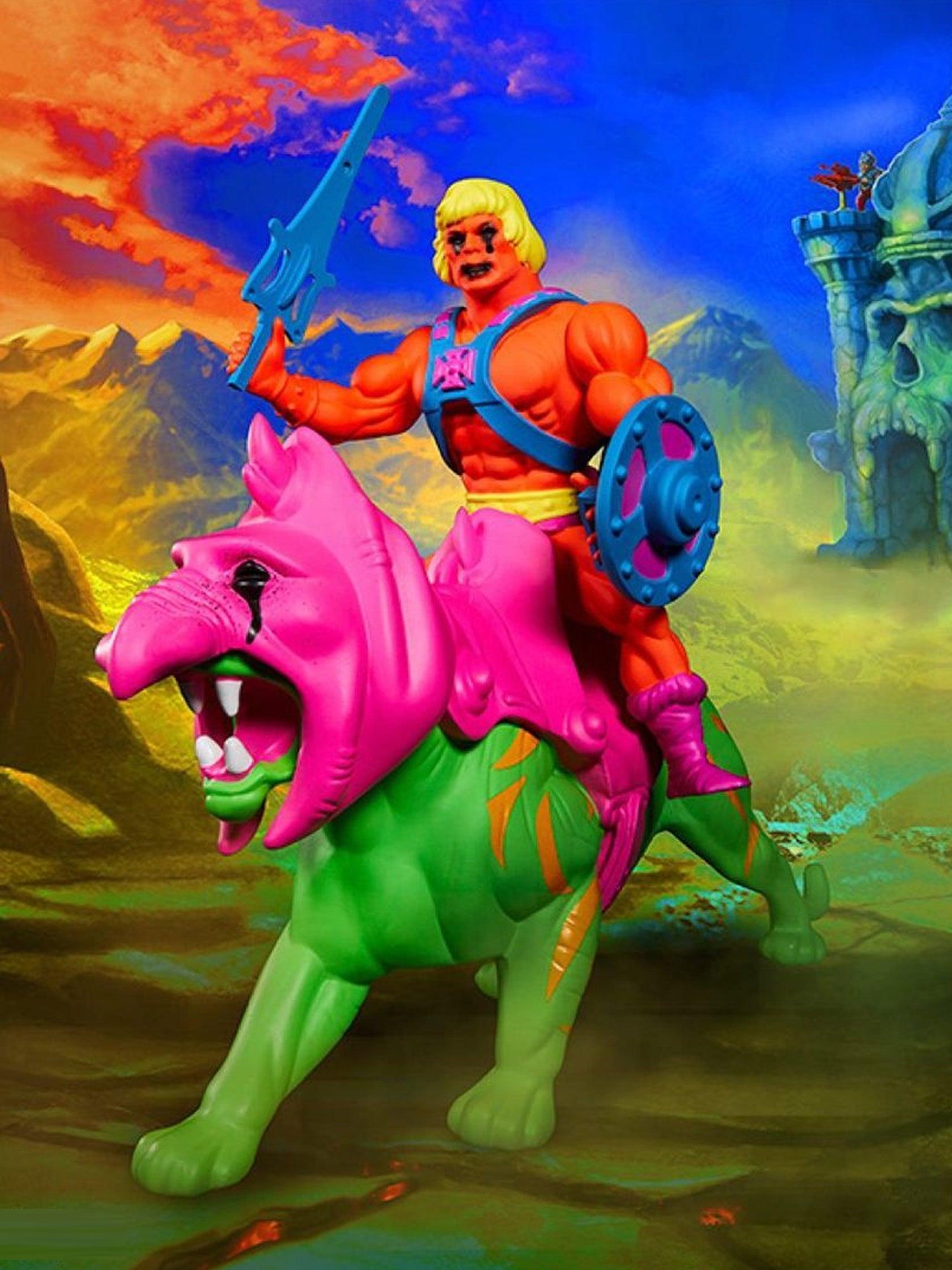 Madsaki x Masters of the Universe HE-MAN + BATTLE CAT