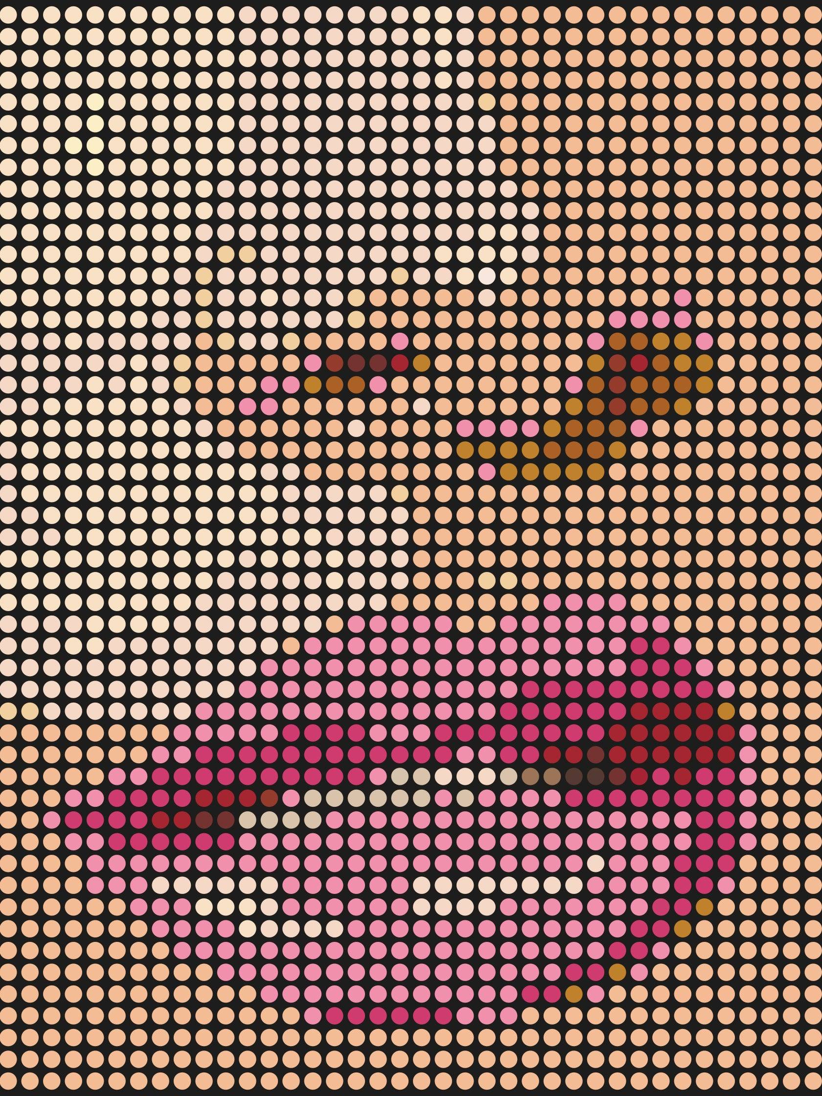 Pink Lips and Nose by Dimitri Likissas - Mankovsky Gallery